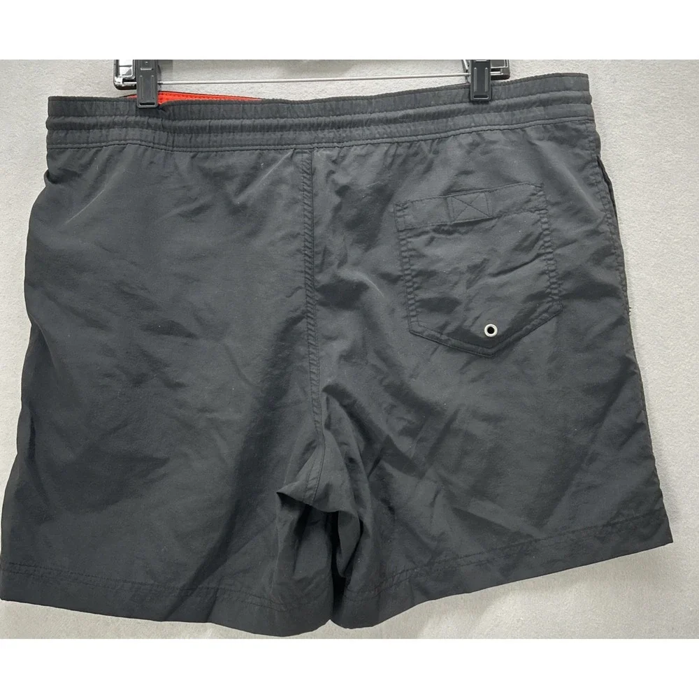 Polo Ralph Lauren Swim Shorts Mens Medium Black Mesh Lined Drawstring Pockets